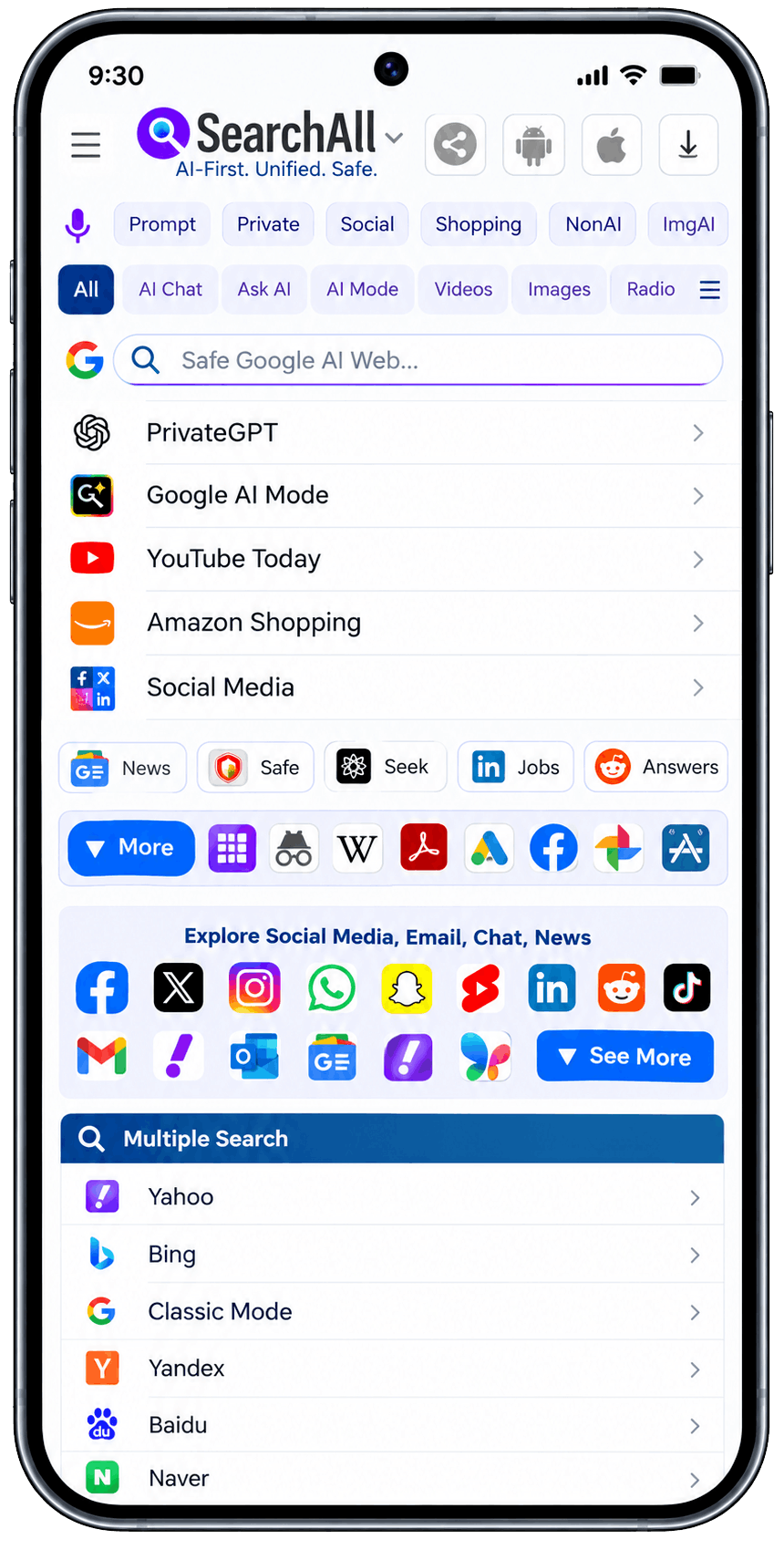 SearchAll app